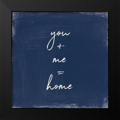 My Home Inspiration I Indigo Black Modern Wood Framed Art Print by Portfolio, Wild Apple