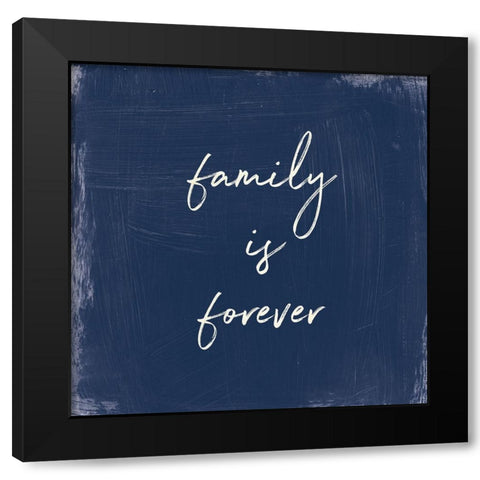 My Home Inspiration III Indigo Black Modern Wood Framed Art Print with Double Matting by Portfolio, Wild Apple