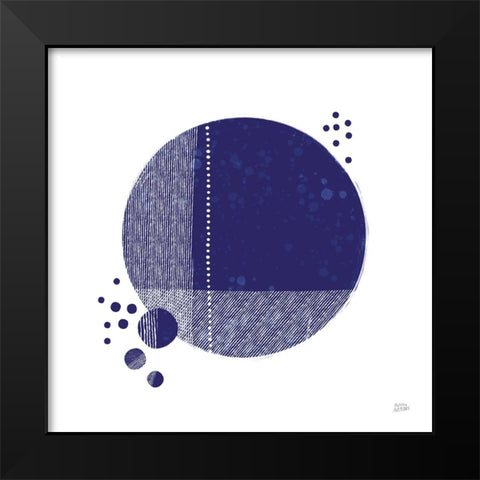 Tribeca I Indigo Black Modern Wood Framed Art Print by Averinos, Melissa