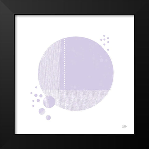 Tribeca I Purple Black Modern Wood Framed Art Print by Averinos, Melissa