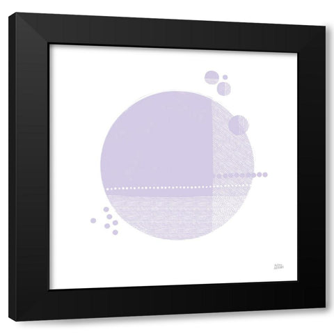 Tribeca II Purple Black Modern Wood Framed Art Print by Averinos, Melissa