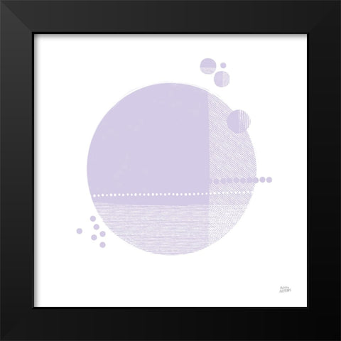 Tribeca II Purple Black Modern Wood Framed Art Print by Averinos, Melissa