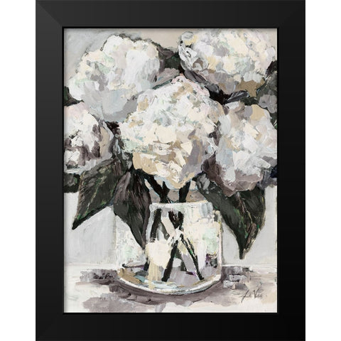 Beach House Bouquet Neutral Black Modern Wood Framed Art Print by Vertentes, Jeanette