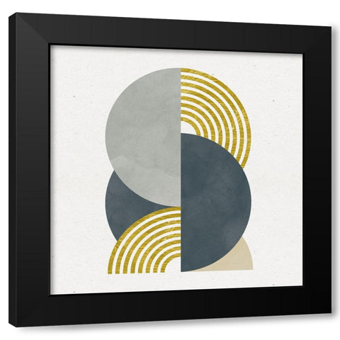 Deco Glam I Sq Black Modern Wood Framed Art Print with Double Matting by Hershey, Moira