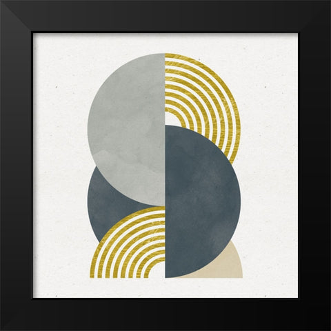 Deco Glam I Sq Black Modern Wood Framed Art Print by Hershey, Moira