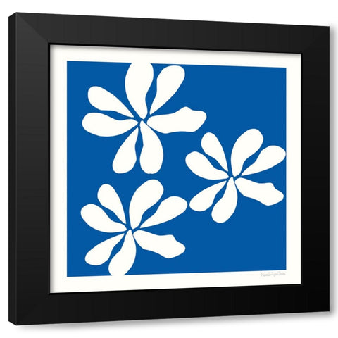 Fleurs de Matisse I Sq Black Modern Wood Framed Art Print by Charro, Mercedes Lopez