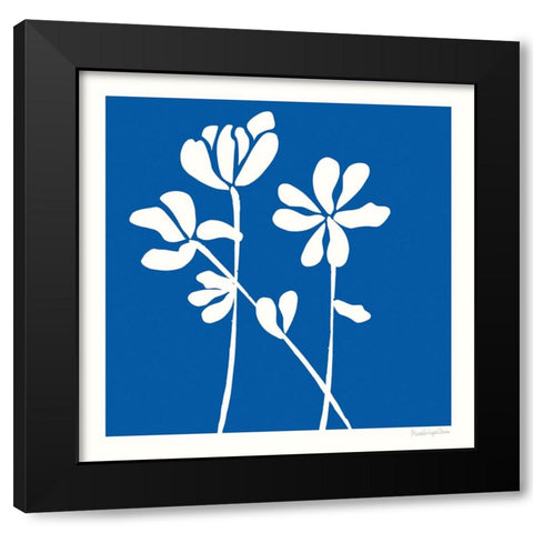 Fleurs de Matisse II Sq Black Modern Wood Framed Art Print with Double Matting by Charro, Mercedes Lopez