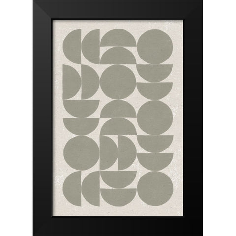Make it Mod I v2 Black Modern Wood Framed Art Print by Hershey, Moira