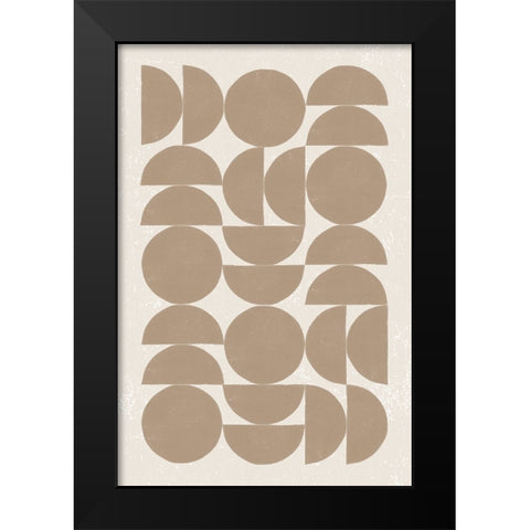 Make it Mod II v2 Black Modern Wood Framed Art Print by Hershey, Moira