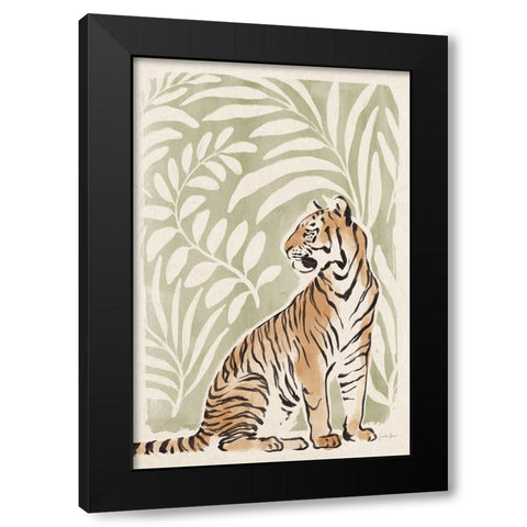 Jungle Cats II v2 Black Modern Wood Framed Art Print by Penner, Janelle