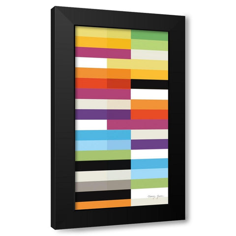 Party Time II Panel II Black Modern Wood Framed Art Print by Green, Nancy