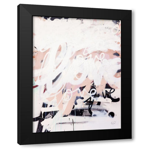 Love on Steroids Black Modern Wood Framed Art Print by Youngstrom, Kent