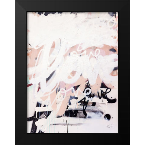 Love on Steroids Black Modern Wood Framed Art Print by Youngstrom, Kent