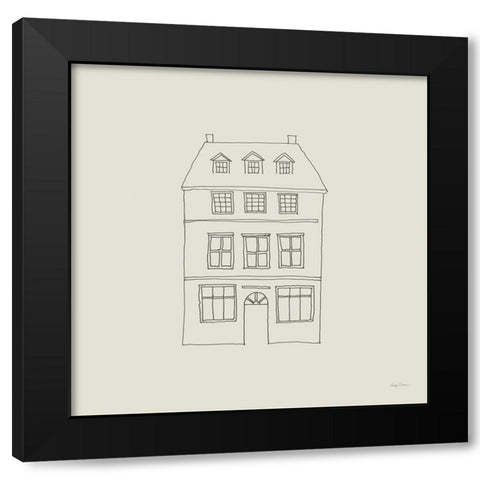 Buildings of London IV Sq Black Modern Wood Framed Art Print by Tillmon, Avery