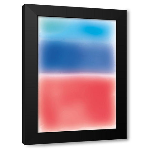 Ombre II Black Modern Wood Framed Art Print by Wild Apple Portfolio