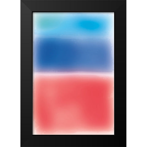 Ombre II Black Modern Wood Framed Art Print by Wild Apple Portfolio