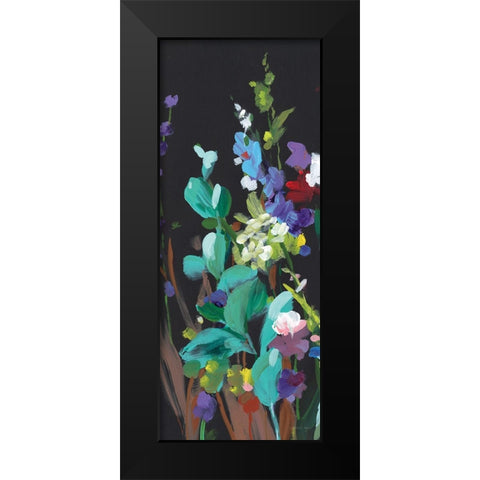 Brightness Flowering Panel I Black Modern Wood Framed Art Print by Nai, Danhui
