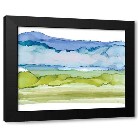 Tinted Sky II Black Modern Wood Framed Art Print with Double Matting by Paschke, Chris