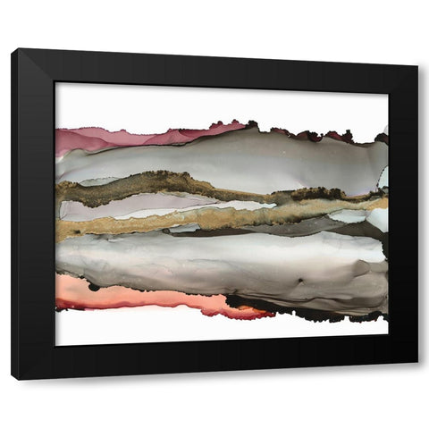 The Valley II Black Modern Wood Framed Art Print by Paschke, Chris