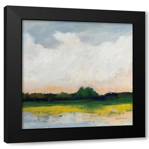 July Morning Black Modern Wood Framed Art Print by Munger, Pamela