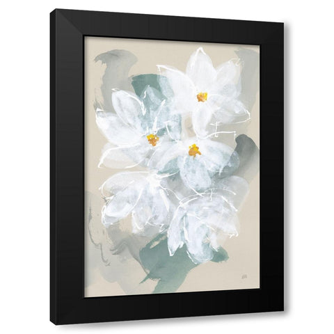 Narcissus I Black Modern Wood Framed Art Print with Double Matting by Paschke, Chris