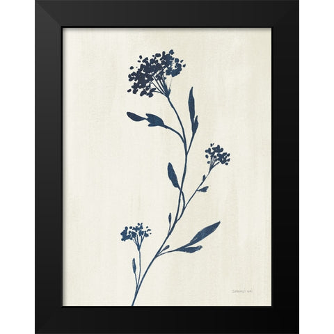 Simple Nature IV Indigo Cream Black Modern Wood Framed Art Print by Nai, Danhui