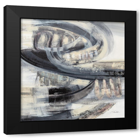 On the Road Sq Black Modern Wood Framed Art Print by Vassileva, Silvia
