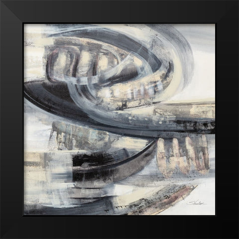 On the Road Sq Black Modern Wood Framed Art Print by Vassileva, Silvia
