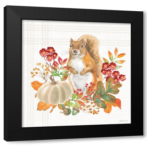 Wooded Harvest III Black Modern Wood Framed Art Print with Double Matting by Grove, Beth