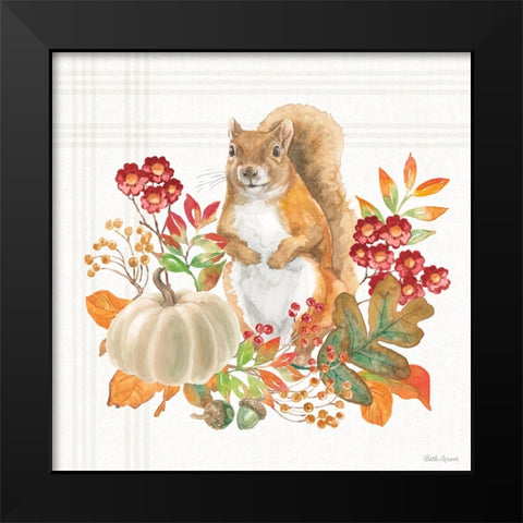 Wooded Harvest III Black Modern Wood Framed Art Print by Grove, Beth