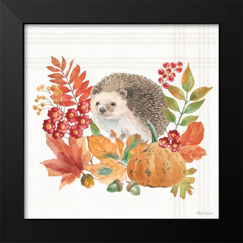 Wooded Harvest V Black Modern Wood Framed Art Print by Grove, Beth