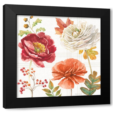 Wooded Harvest IX Black Modern Wood Framed Art Print with Double Matting by Grove, Beth