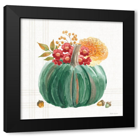 Wooded Harvest X Black Modern Wood Framed Art Print by Grove, Beth