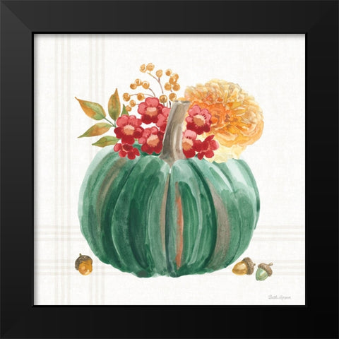 Wooded Harvest X Black Modern Wood Framed Art Print by Grove, Beth