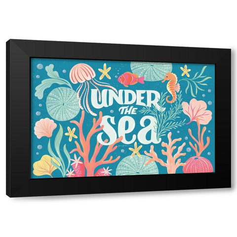 Under the Sea I Black Modern Wood Framed Art Print with Double Matting by Graham, Gia
