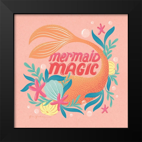 Under the Sea III Black Modern Wood Framed Art Print by Graham, Gia