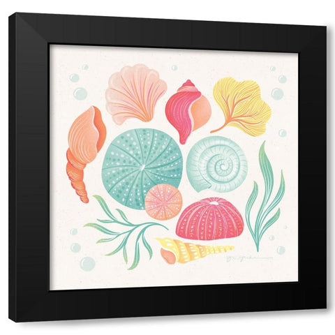 Under the Sea VI Black Modern Wood Framed Art Print by Graham, Gia
