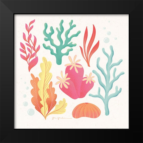 Under the Sea VII Black Modern Wood Framed Art Print by Graham, Gia