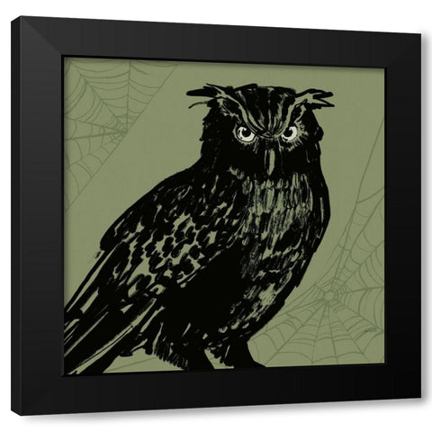 Haunted X Black Modern Wood Framed Art Print by Tavoletti, Anne