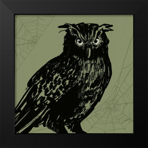 Haunted X Black Modern Wood Framed Art Print by Tavoletti, Anne