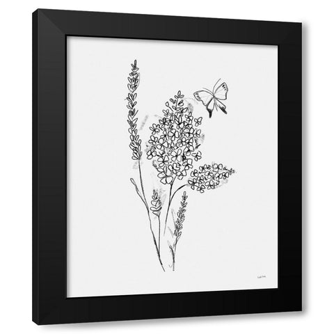 Among Wildflowers I Black Modern Wood Framed Art Print by York, Leah