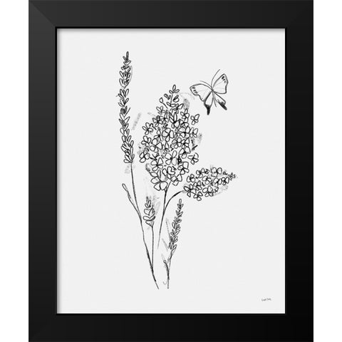 Among Wildflowers I Black Modern Wood Framed Art Print by York, Leah