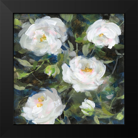 Roses for Camille Black Modern Wood Framed Art Print by Nai, Danhui