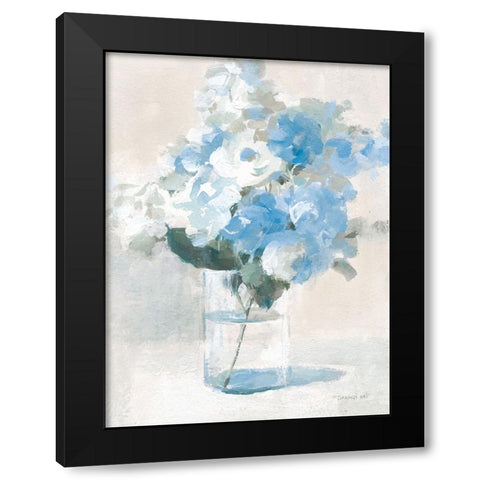 Vintage Bouquet IV Black Modern Wood Framed Art Print with Double Matting by Nai, Danhui