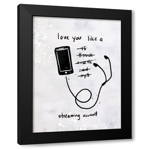 Turn it Up VI Black Modern Wood Framed Art Print with Double Matting by Youngstrom, Kent