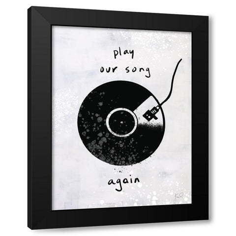 Turn it Up VIII Black Modern Wood Framed Art Print with Double Matting by Youngstrom, Kent