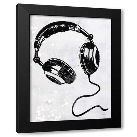 Turn it Up IX Black Modern Wood Framed Art Print by Youngstrom, Kent