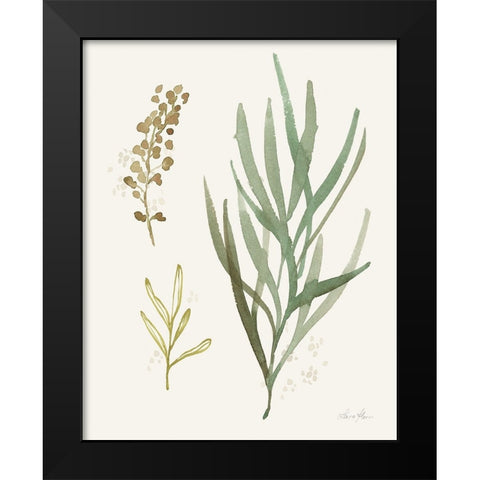 Leaf and Stem III Black Modern Wood Framed Art Print by Horn, Laura