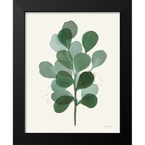 Leaf and Stem V Black Modern Wood Framed Art Print by Horn, Laura
