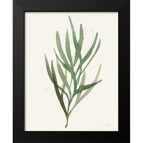 Leaf and Stem VII Black Modern Wood Framed Art Print by Horn, Laura